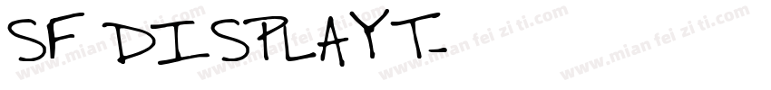SF DISPLAYT字体转换